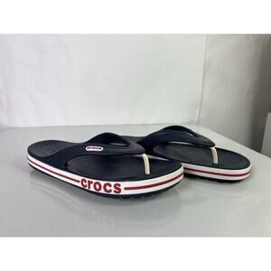 Crocs Sandals Bayaband Flip Flops Iconic Comfort 205393 W 8 / M 6 Blue/Red